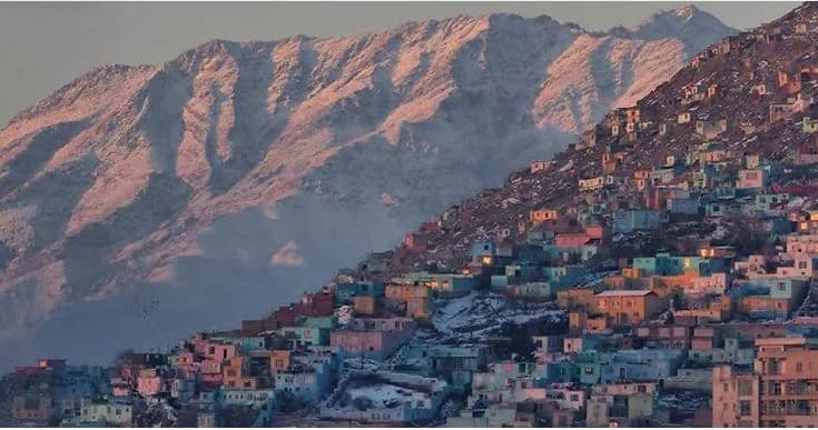 Indian cityscape with historic temples and architecture